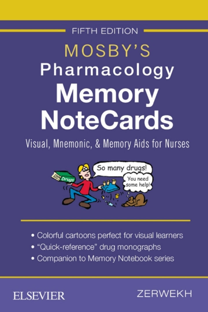 Mosby's Pharmacology Memory Note Cards: Visual, Mnemonic, and Memory Aids for Nurses 5th Edition