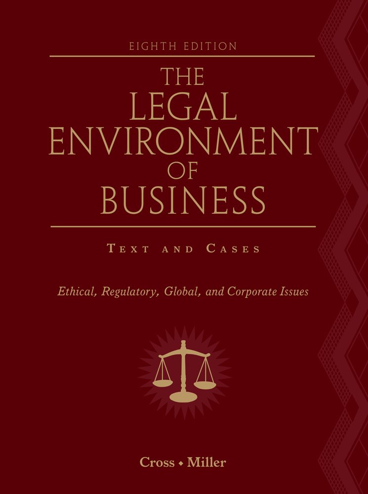 The Legal Environment of Business: Text and Cases book cover